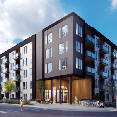 picture of building on left with text on the right